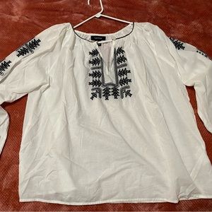 Embroidered boho blouse
